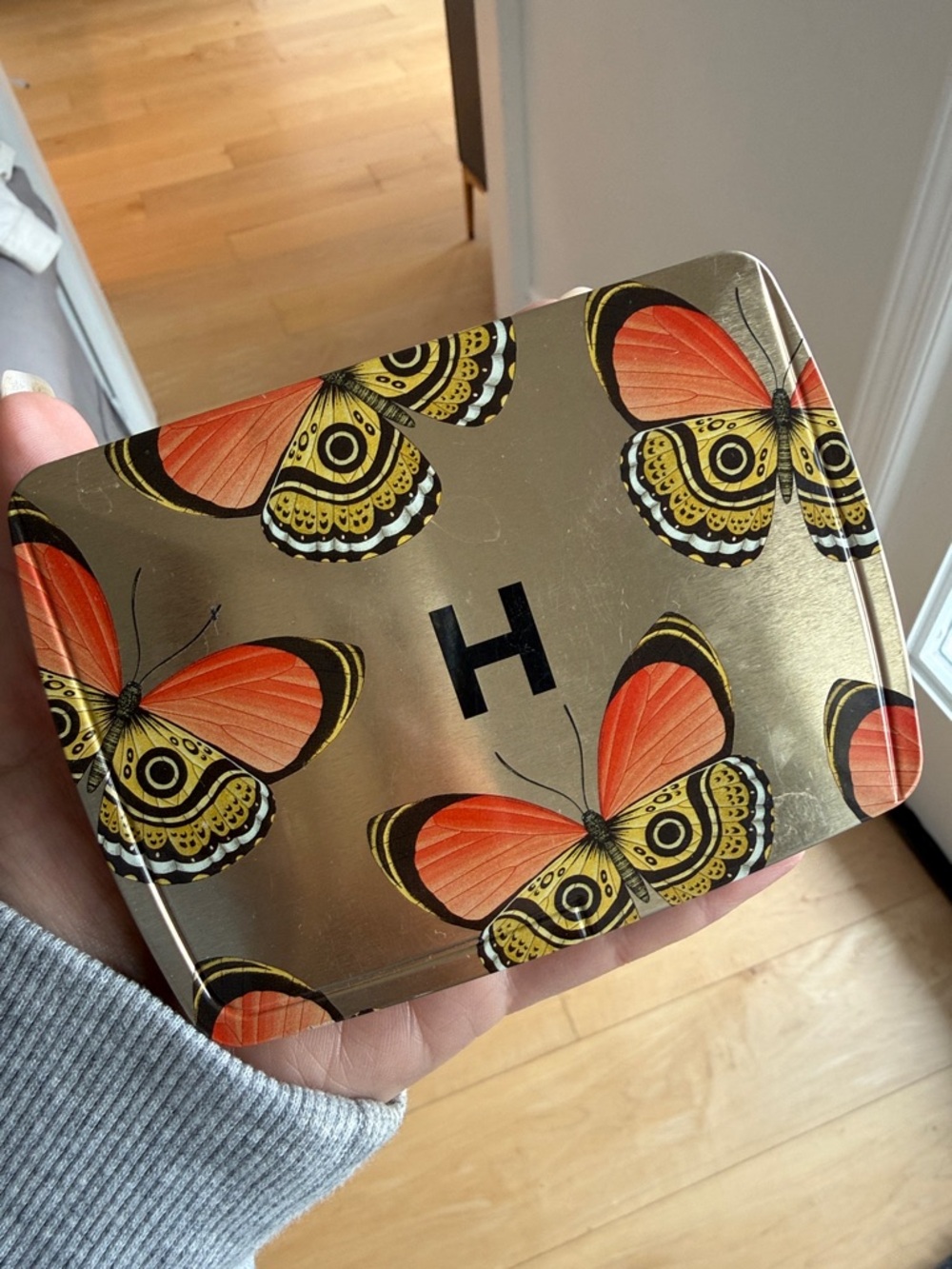 Hourglass Butterfly Compact Palette in Gold and Orange